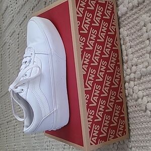 Vans Ward Platform Sneakers White Size 6